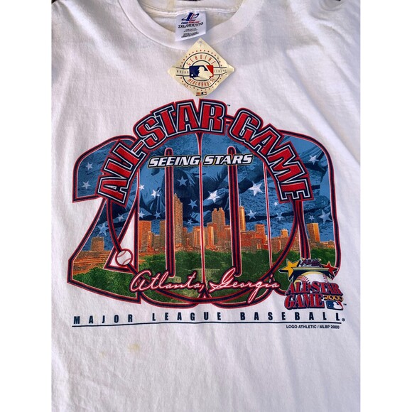 2000 MLB All Star Game Houston Texas Dead Stock white t-shirt Size 3XL - Picture 2 of 9